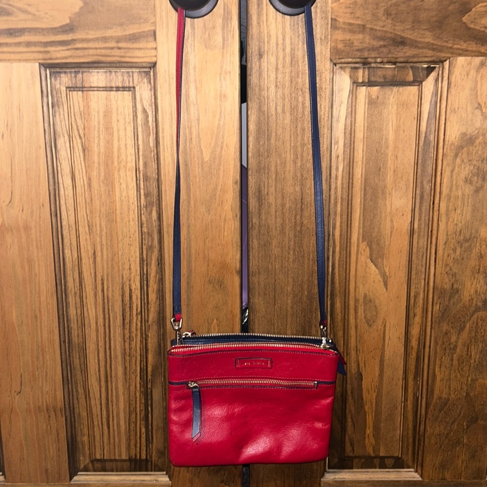 Red and Blue Vera Bradley cross body purse